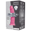 Silexd 6" Dildo Model 2 Pink- Glow in the Dark